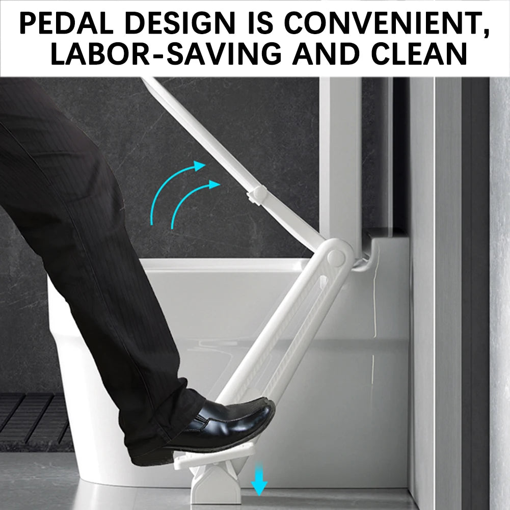 Hands-Free Foot-Pedal Toilet Seat Lifter