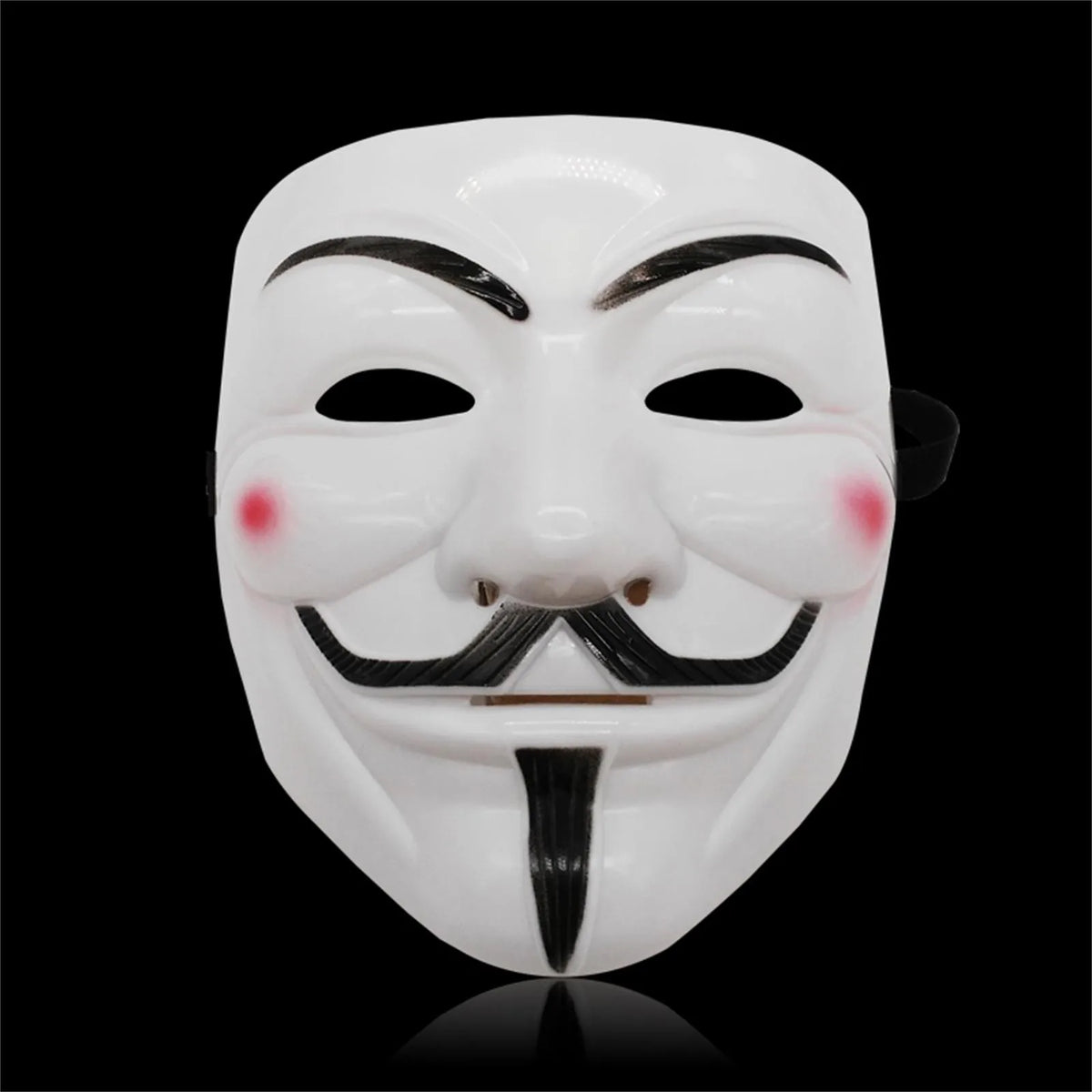 Guy Fawkes-Style Costume Mask – Black or White