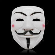 Guy Fawkes-Style Costume Mask – Black or White