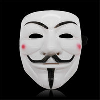 Guy Fawkes-Style Costume Mask – Black or White