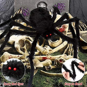 Poseable Giant Black Halloween Spider – 30cm to 200cm