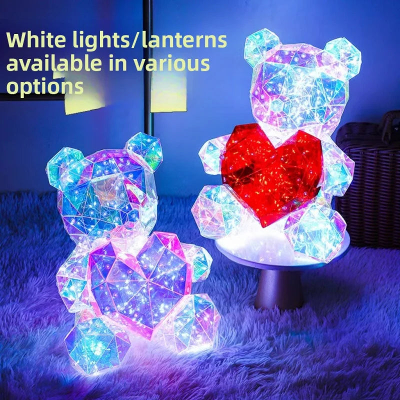 30 cm Light-Up Rose Bear – 2 Designs