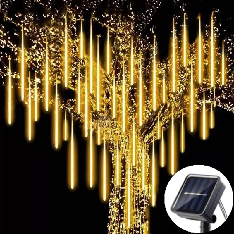Solar Meteor Shower Lights – 8 Tubes, 30 or 50 cm