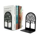 Black Tree of Life Desktop Book Ends Office Desktop Home Bookend Gift for Book Loves Office Desktop Iron Book rack