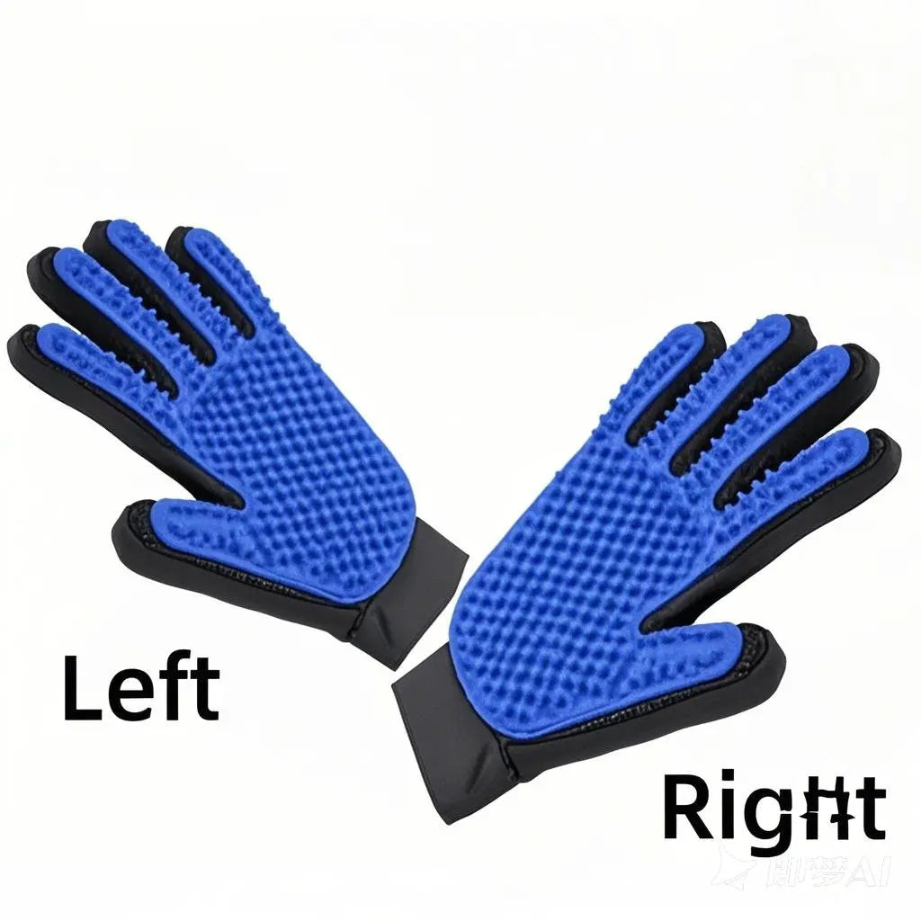 Palm-Style Pet Grooming & Deshedding Glove