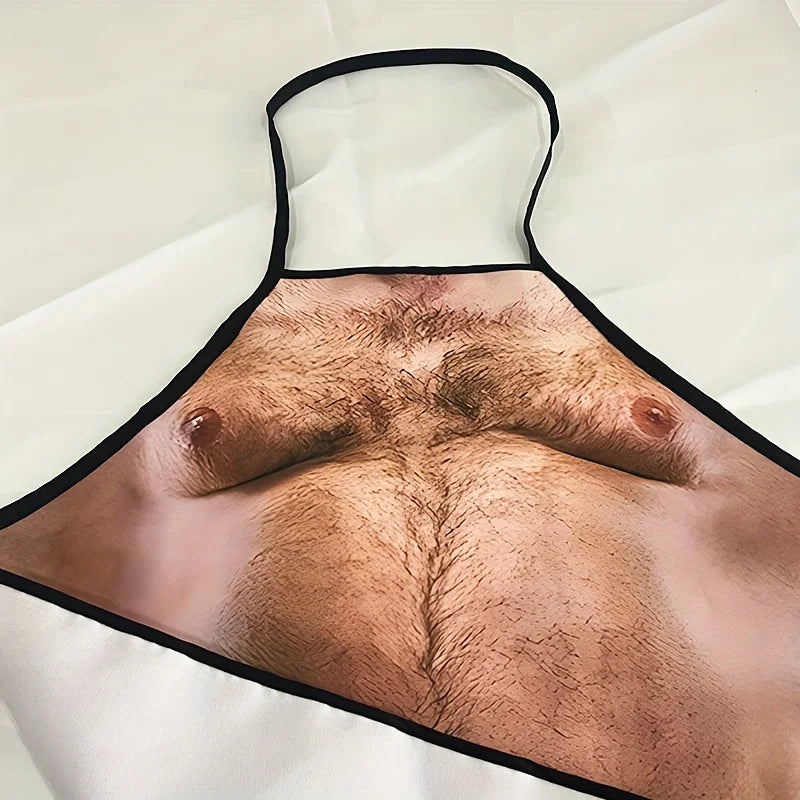 Funny Beer Belly Apron for Men - BBQ Grilling & Party Kitchen Apron,Adjustable Polyester Chef Apron with No-Pockets