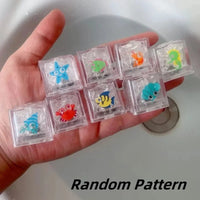 6/12PCS Kids Bath Toy Simulation Ice Cube Liquid Water Sensor Reusable Glowing Flashing Ice Cube for Bathtub, Swimming Pool