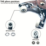 200-Piece Metal Snap-Fastener Kit with Installation Pliers