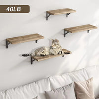 Wall-Mounted Wood Floating Shelves – 1 or 4 Pieces