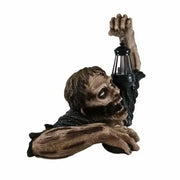 Crawling Zombie with LED Lantern Halloween Decoration