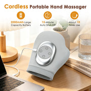 Rechargeable Heated Air-Compression Hand Massager – Grey