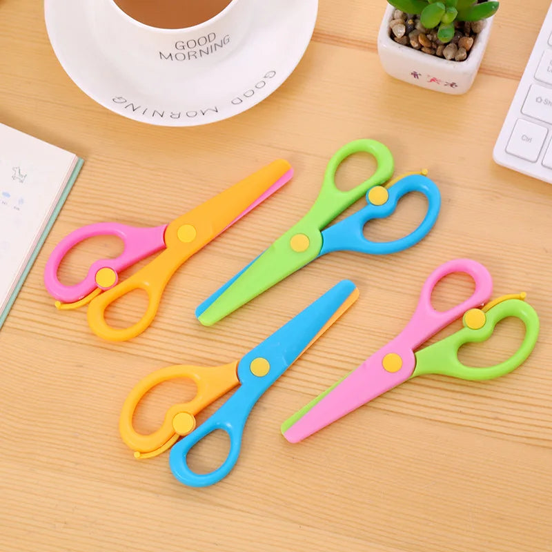 137mm Rounded-Tip Children’s Paper Scissors – 4 Colours