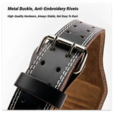 Professional Waist Support Sports Safety Belt Protection Fitness Deep Squat Weightlifting Training Cowhide Weightlift Deadlift