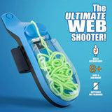 Rope Launcher Wristband Toy – Automatic Recoil Flying String Shooter with Night Glow