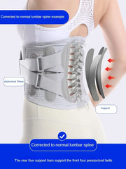 Adjustable Lower-Back Support Belt with 3 Pads