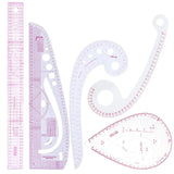 Multifunctional French Curve Ruler Soft Plastic Patchwork Ruler Measure Dressmaking Drawing Template Craft Sewing Tools