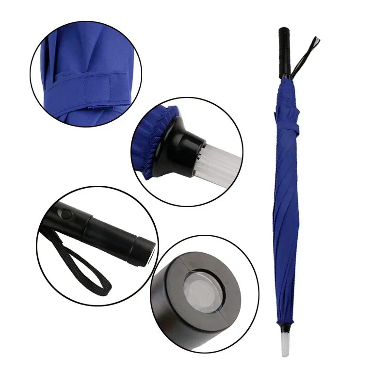 LED Light-Up Umbrella with Flashlight Handle – 4 Colours
