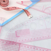 Transparent French-Curve Sewing & Drawing Templates – 3 Sets