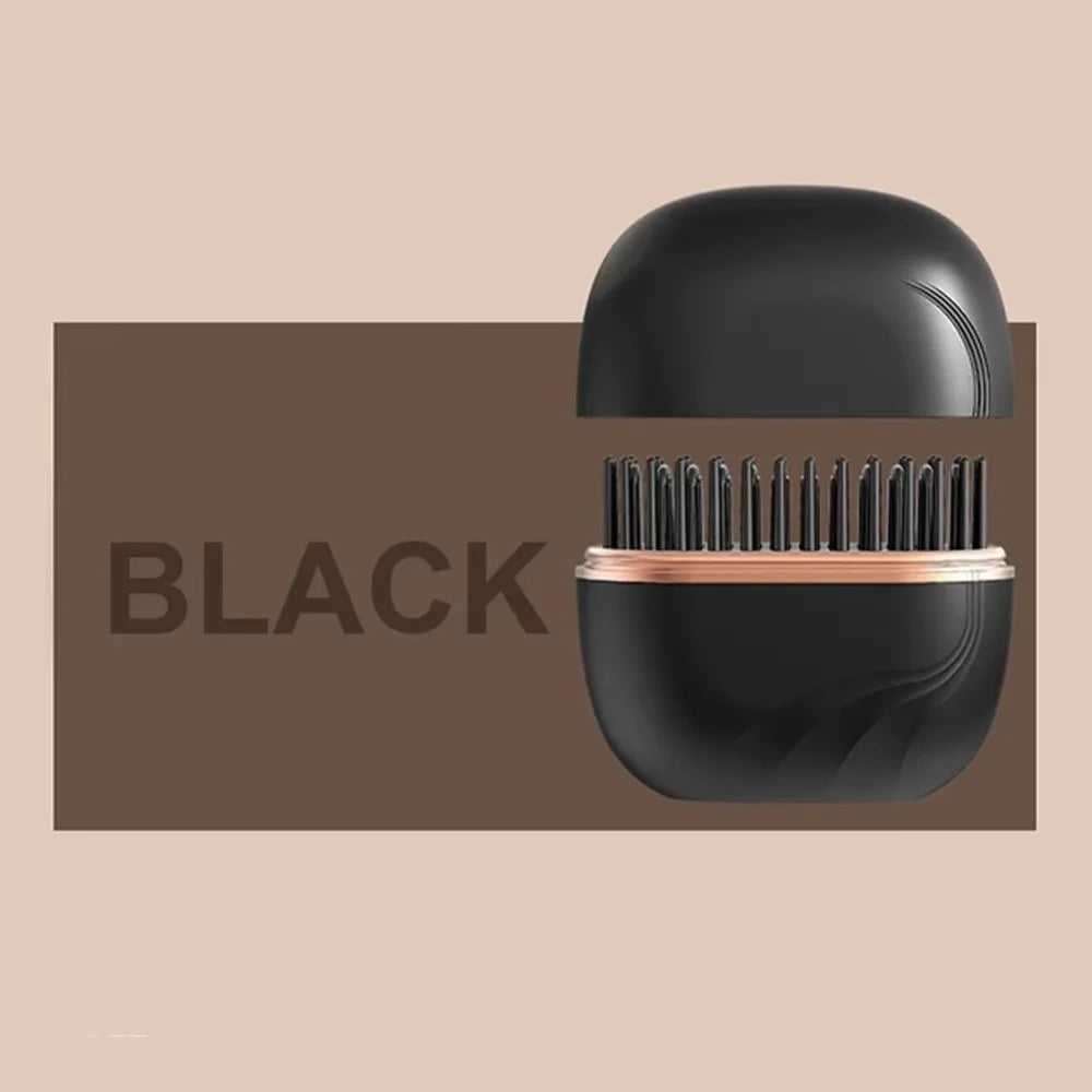 Rechargeable Mini Hair-Straightening Brush – Pink or Black