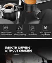 Expandable Car Cup Holder with 360° Snack Tray