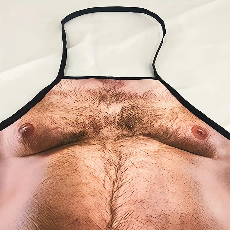 Novelty Beer-Belly BBQ Apron – Adjustable Polyester