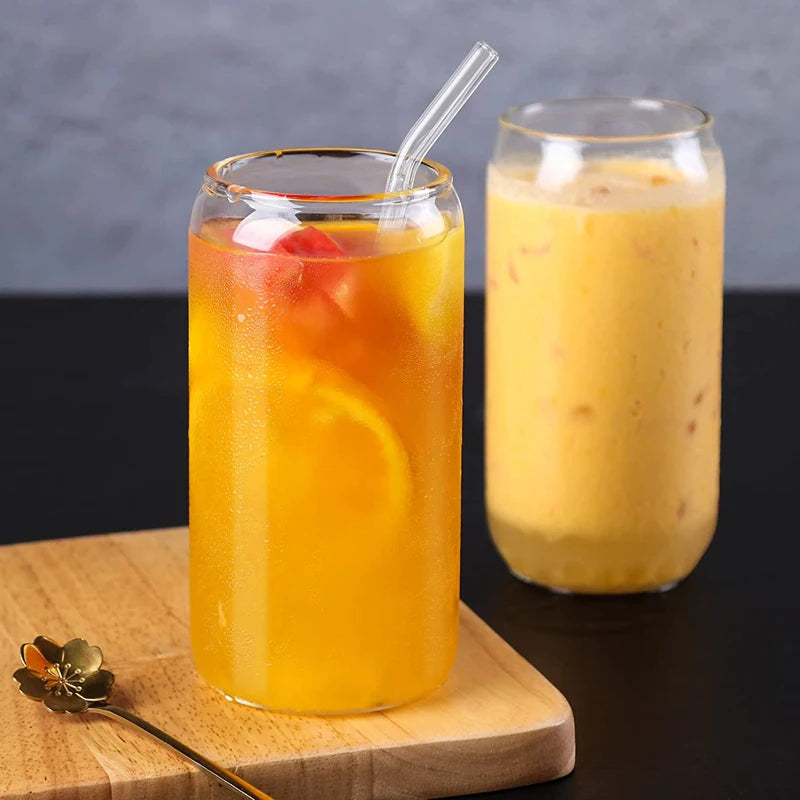 Reusable 8-Inch Glass Drinking Straws – 6 Sets