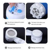 4000 mAh Rechargeable Camping Shower Pump with Display