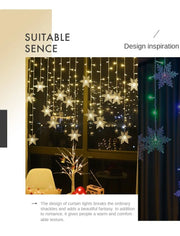Solar Snowflake String Lights – 3.5 m or 7 m