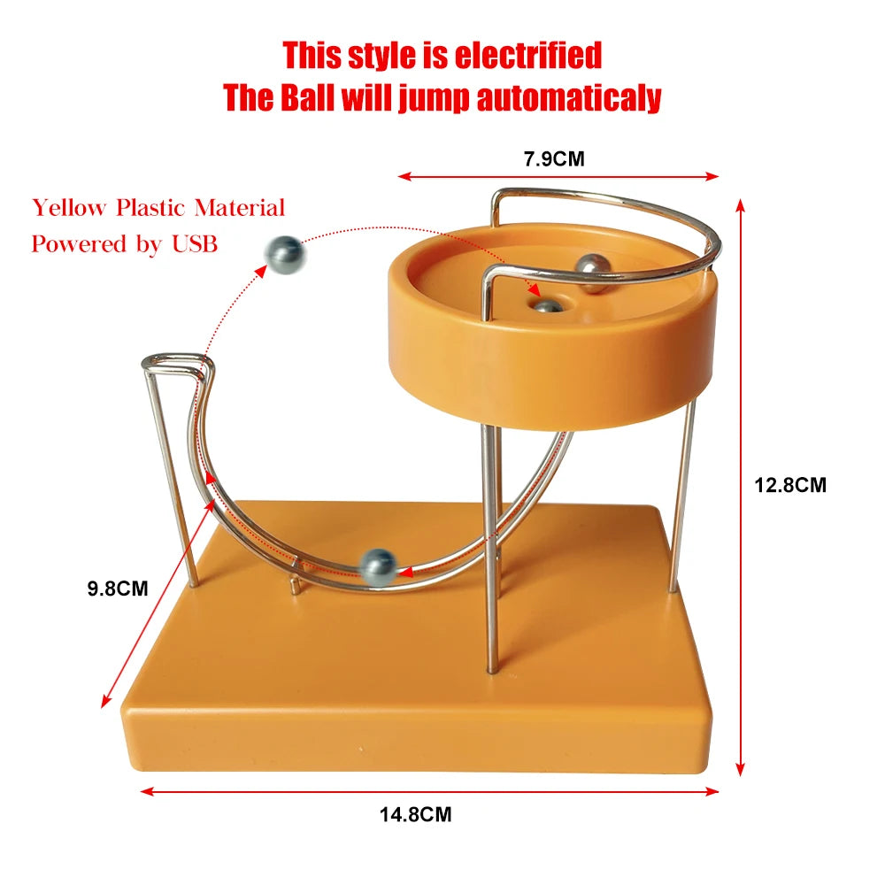 Perpetual Marble Machine – Kinetic Motion Desk Toy & Physics Art Ornament