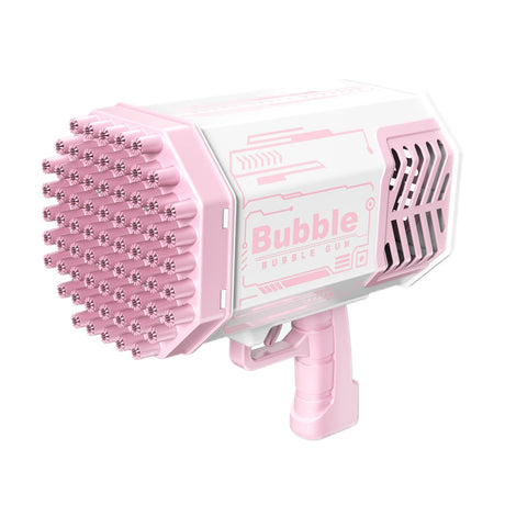 Bubble Gun Bubble Machine Without Solution - 69 Holes Blaster for Kids Outdoor Summer Toy, Party Favors - Bubble Maker Blowers