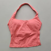 Backless Halter Sports Top – 45 Colour & Size Options