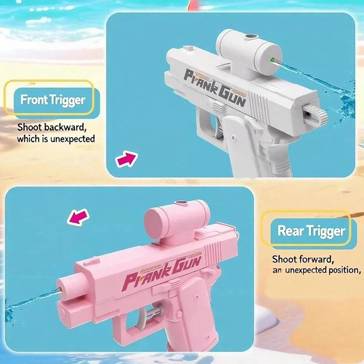 Two-Way Manual Water Shooter – 3 Colours