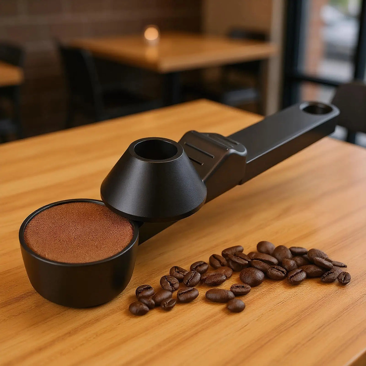 Long-Handle Coffee & Powder Scoop with Funnel Edge