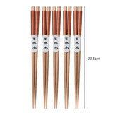 5 Pairs Wooden Chopsticks Wood Chopsticks Set Japanese Sushi Chopsticks Korean Chinese Snack Food Chop Sticks Kitchen Tableware