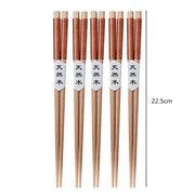 5 Pairs Wooden Chopsticks Wood Chopsticks Set Japanese Sushi Chopsticks Korean Chinese Snack Food Chop Sticks Kitchen Tableware
