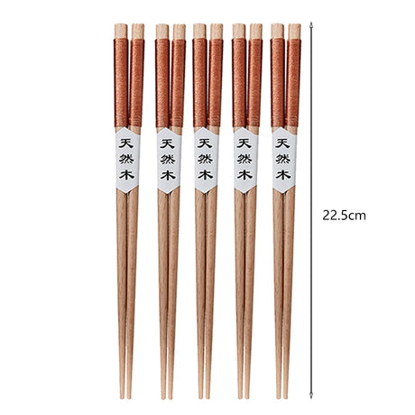 5 Pairs Wooden Chopsticks Wood Chopsticks Set Japanese Sushi Chopsticks Korean Chinese Snack Food Chop Sticks Kitchen Tableware