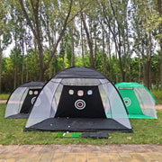 Golf Practice Tent Net  10x7ft Practice Net With Triturf Mat  Golf Hitting Aid For Backyard Home Sports Equipment Chipping Swing