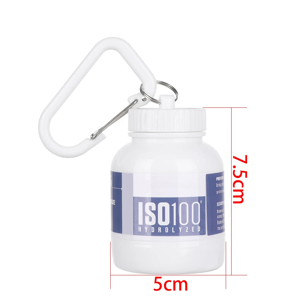 Portable Protein Powder Container with Funnel