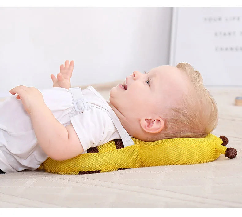 Plush Baby Head & Back Cushion Backpack – 2 Colours