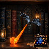 3D Fire-Breathing Dragon Bookshelf Ornament – 4 Designs