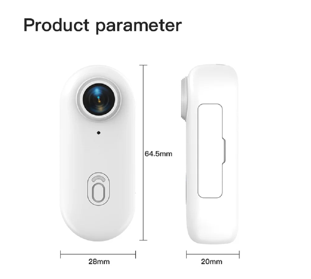POV 4K Magnetic Body Cam Small Wireless Action Camera Magsafe Vlogging Recorder  YouTube Sports Ultra Portable Smart Pro Camera