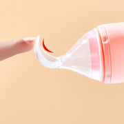 90 mL Silicone Baby Food Feeder & Squeeze Spoon