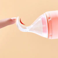90 mL Silicone Baby Food Feeder & Squeeze Spoon