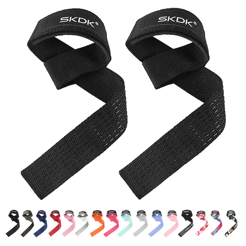 Silicone-Grip Weight-Lifting Straps