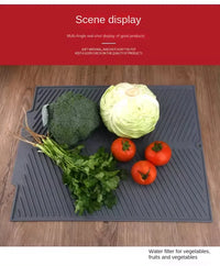 Grey Ridged Silicone Dish-Drying Mat – 3 Sizes