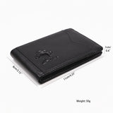Leather Monkey D. Luffy Wallet for Men Male OP Bifold Slim Men's Wallets Card Holder ID Window With Cutout Anime Character Face Gift For Fans