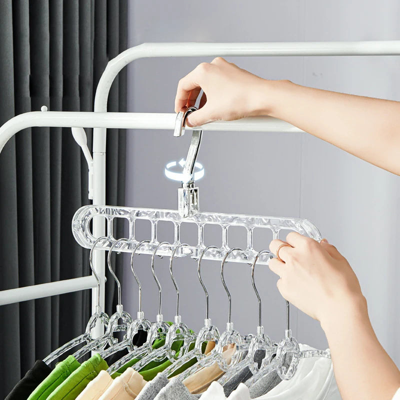 9-in-1 Rotating Multi-Layer Clothes Hanger – 2 Styles