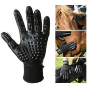 Black Soft-Nodule Pet Grooming Glove
