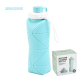 Silicone Collapsible Sports Water Bottles Outdoor Camping Folding Water Cup Large Capacity Travel Foldable Leakproof Kettle