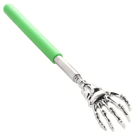 Stainless Steel Adjustable Massage and Tickle Relief Back Portable  Rubber Handle Extendable Telescoping Itch Stick Health Care